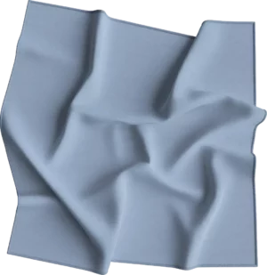 12 pieces, USA Made Solid Color Bandana 100% Cotton, Light Blue, 22" x 22"