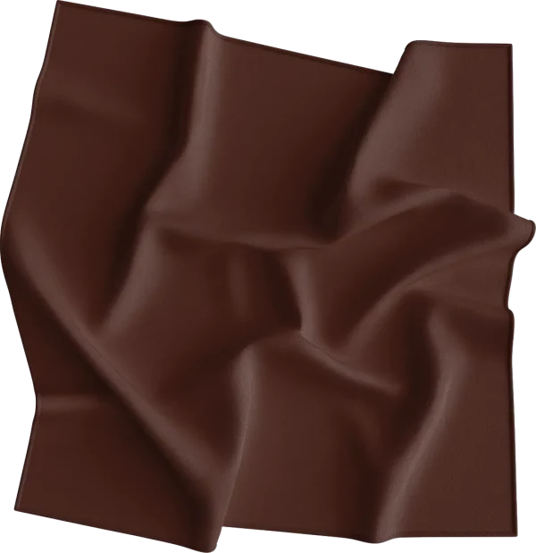 USA Made Solid Cocoa BANDANA - Single Piece - 22x22