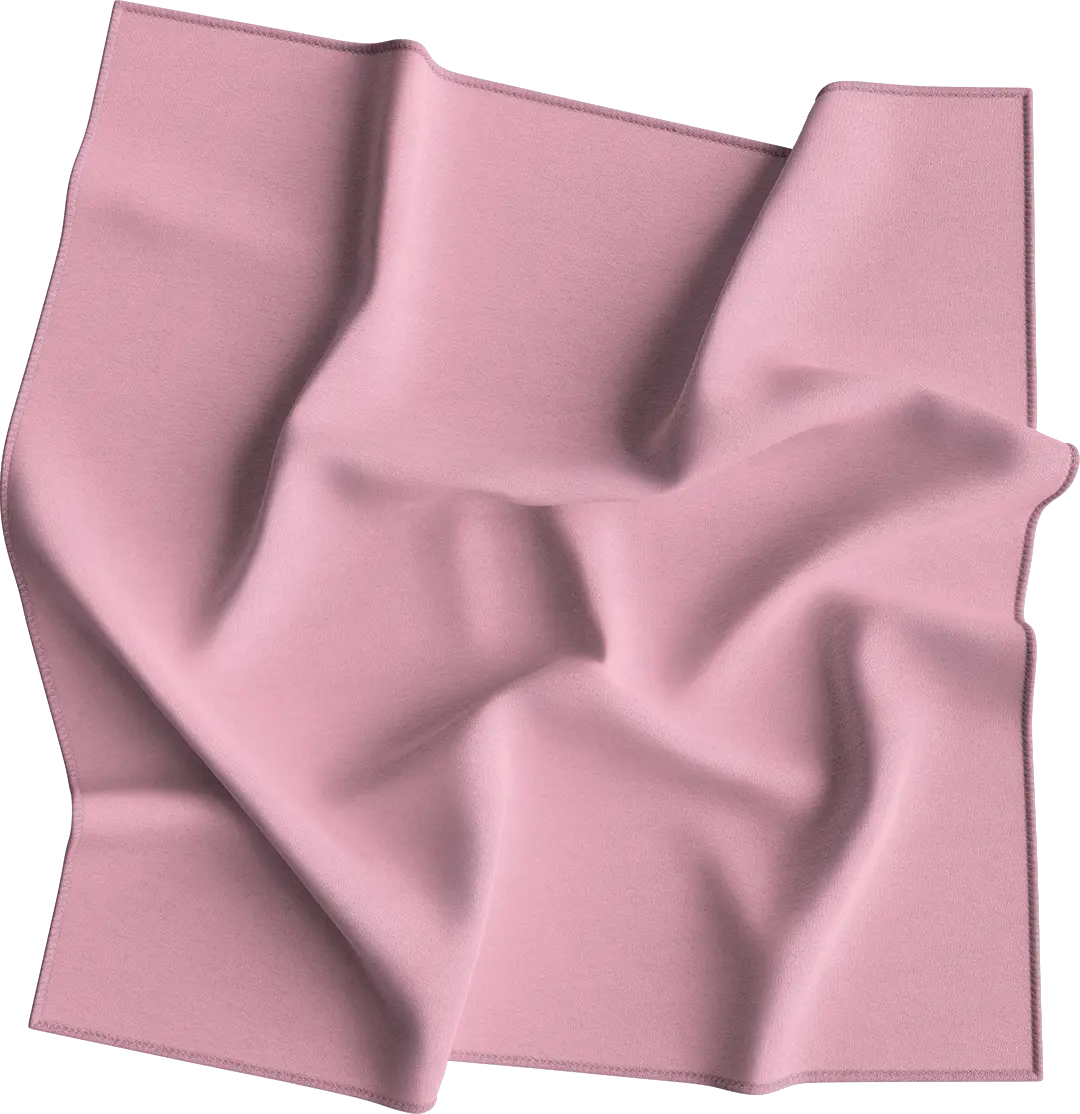 1pc Pink USA Made Solid Color Bandanas, 100% Cotton - 22x22 Inches