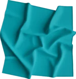 12 pieces, USA Made Solid Color Bandana 100% Cotton, Turquoise, 22" x 22"