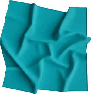 12 pieces, USA Made Solid Color Bandana 100% Cotton, Turquoise, 22" x 22"
