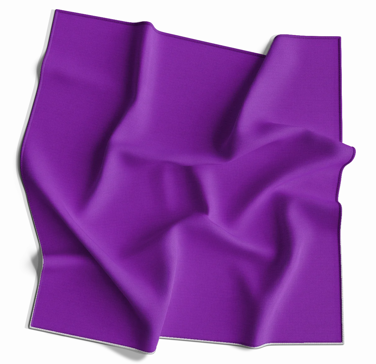12-pack Purple USA Made Solid Color Bandanas, 100% Cotton - 22x22 Inches
