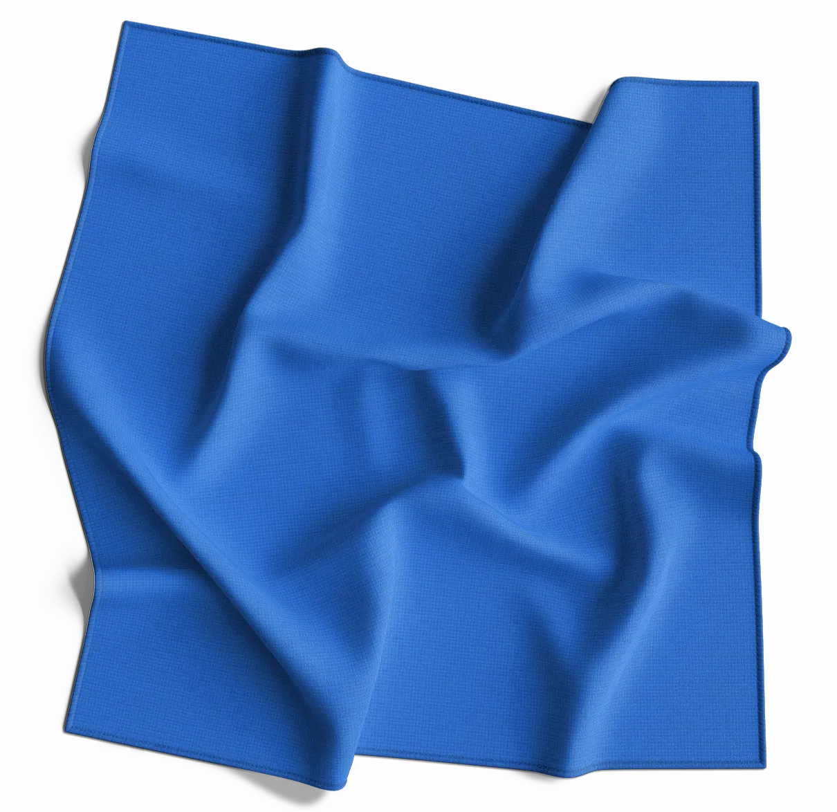 12-pack Blue Solid Color Bandanas, 100% Cotton - 14x14 Inches