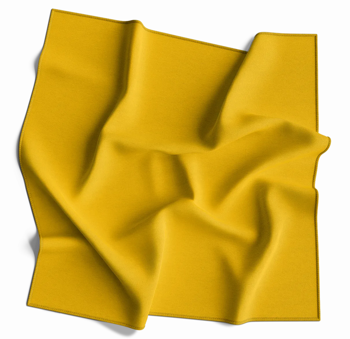 12pcs Yellow Solid Color Bandana 14 x 14