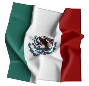 Mexico Flag Bandana - 22x22 Inch - 1 piece