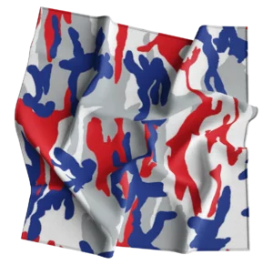 Patriotic Camo Bandana - 22x22 Inch - 12 pieces