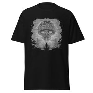 Unisex Cool Psychedelic T-Shirt Graphic Tees – B & W Nature’s Calling Tees