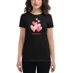 Women's Valentine's Day Short Sleeve T-Shirt - Happy Hearts Day