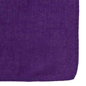A purple fabric piece lies flat showcasing a smooth texture with a neatly stitched edge set against a plain background emphasizing its vibrant color and quality craftsmanship
