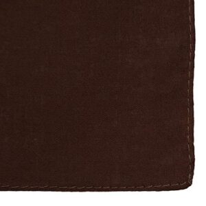 A brown fabric swatch lies flat showcasing a smooth texture and folded edge highlighting stitching details the surrounding context is a plain background suggesting minimalism