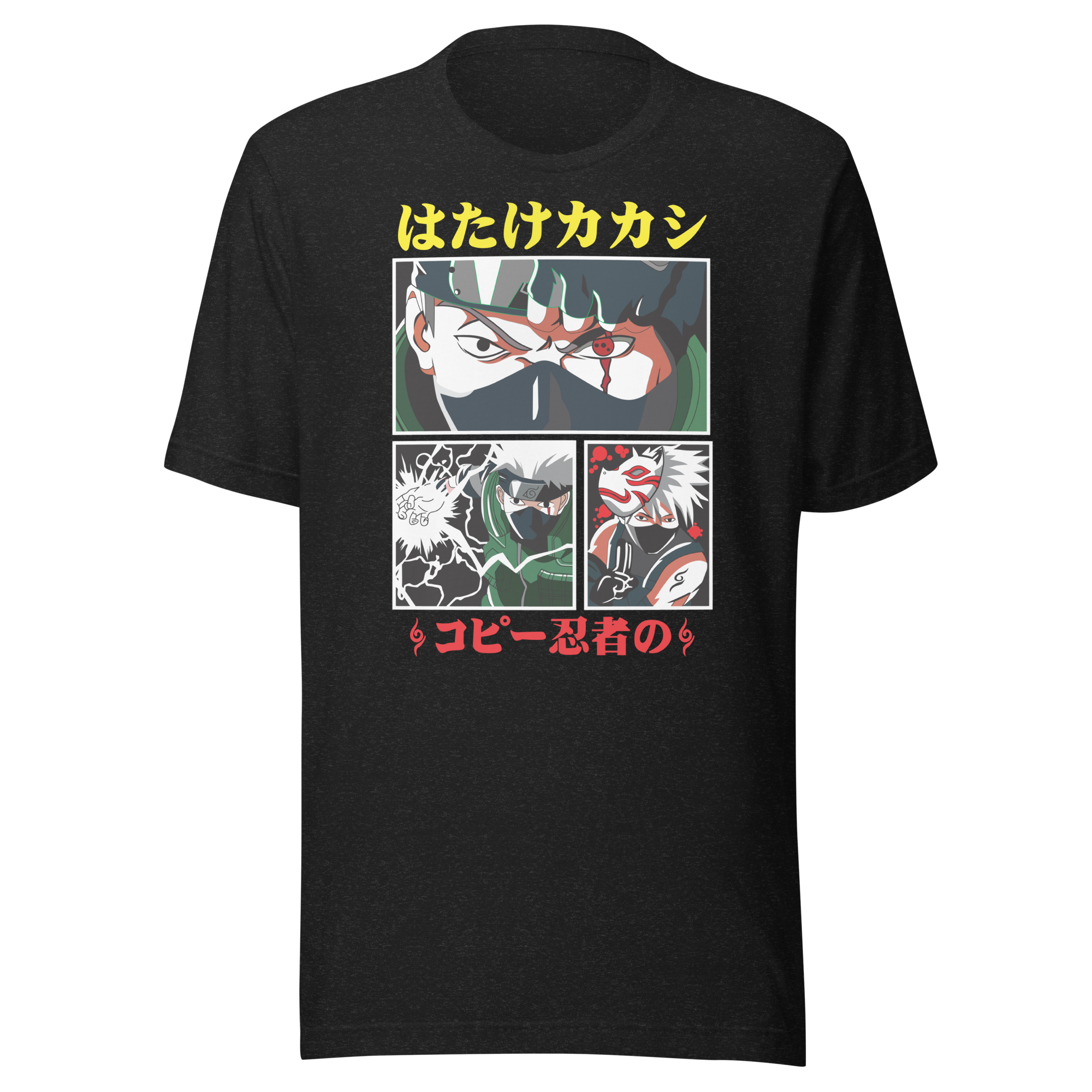 Classic Naruto Anime / Kakashi Hatake Character Design T-Shirt