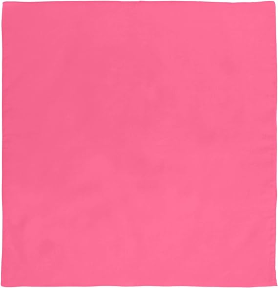 1pc Pink Solid Color Bandana 22