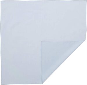 12 pieces, Solid Color Bandana, Imported, 100% Cotton, Light Blue, 22" x 22"