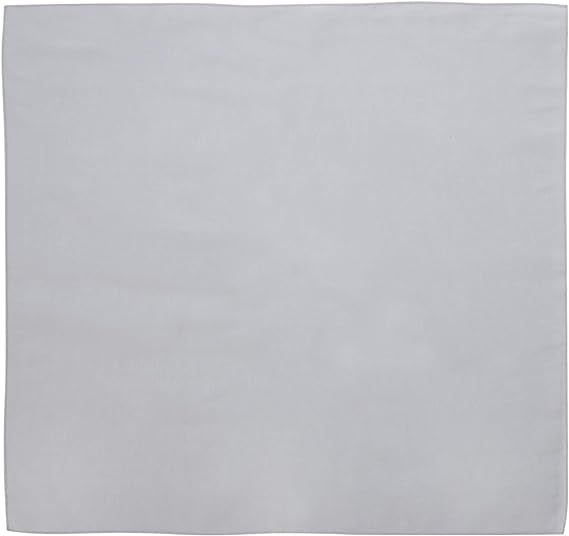 1pc Grey Solid Color Bandana 22x22 Inches 100% Cotton