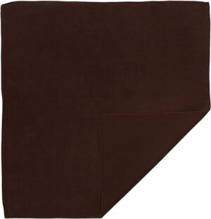 12 pieces, Solid Color Bandana, Imported, 100% Cotton, Dark Brown, 22" x 22"