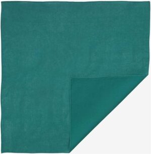 12 pieces, Solid Color Bandana, Imported, 100% Cotton, Teal, 22" x 22"