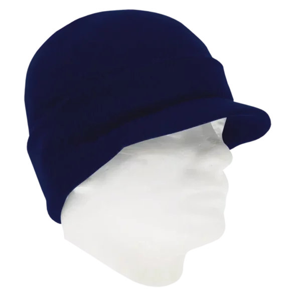 Navy Blue Ski Hat with Visor - 1 piece
