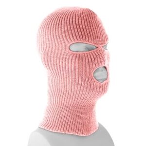 Pink Superstretch Full Face Ski Mask - Made in USA - 144pcs - Case