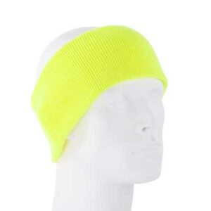 Safety Yellow Stretch Headband - Made in USA - 1 piece
