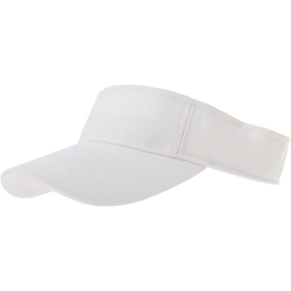 White Sun Visor Hat - 12 pieces