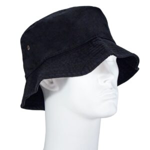 Black Bucket Hat - Mixed Sizes - Dozen - 12 pieces