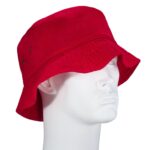 Red Bucket Hat - Mixed Sizes - Dozen - 12 pieces