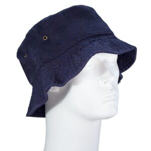 Navy Blue Bucket Hat - Mixed Sizes - Dozen - 12 pieces