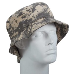 Grey Digital Camo Bucket Hat - Mixed Sizes - Dozen - 12 pieces