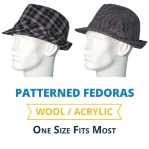 Fedora Hat - Wool Blend - Imported