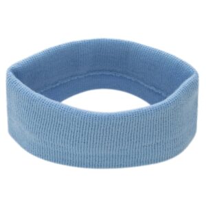 Light Blue Stretch Headband - Made in USA - 144pcs - Case