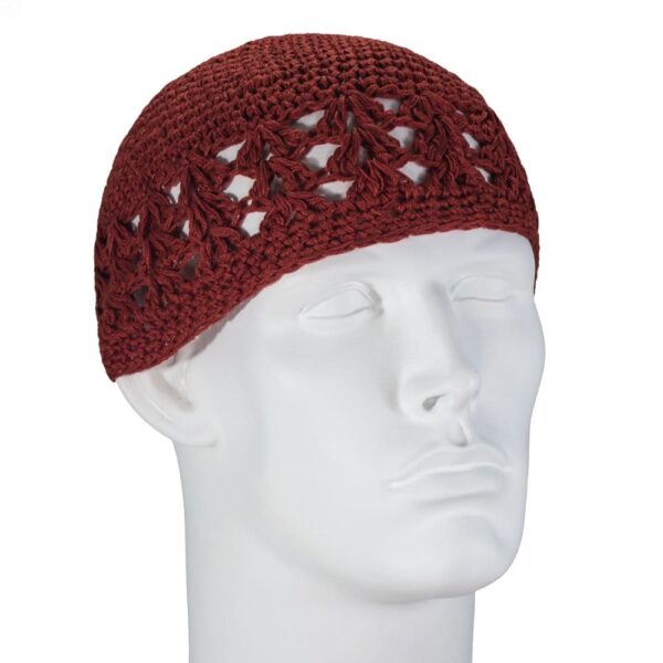 Burnt Orange Dual Weave Kufi - Single Piece