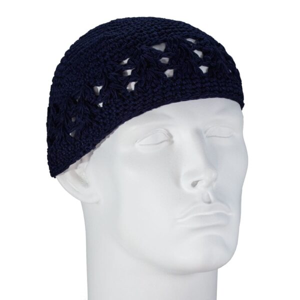 Navy Blue Dual Weave Kufi - Single Piece