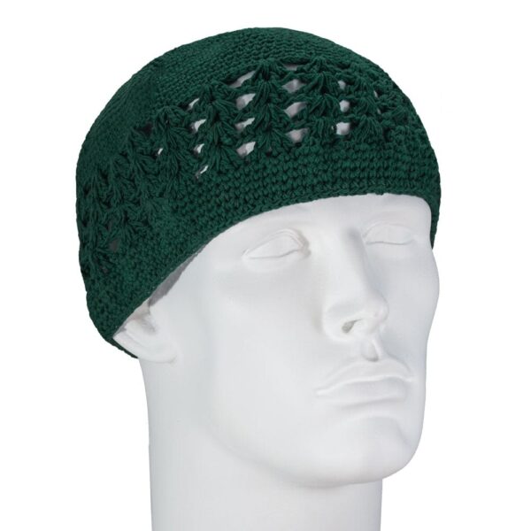 Hunter Green Dual Weave Kufi - Single Piece