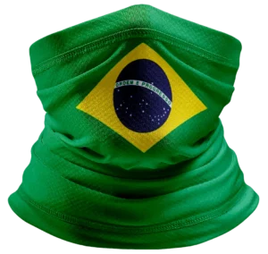 Country Flag Tube Headband - Brazil Flag, 12 pieces
