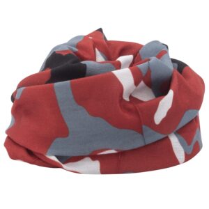Camo Tube Headband - 1 piece, Red