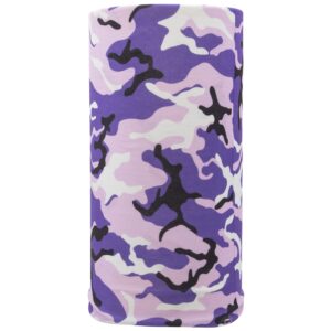 Camo Tube Headband - 1 piece, Purple color