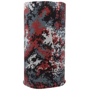 Digital Camo Tube Headband - 1 piece, Red
