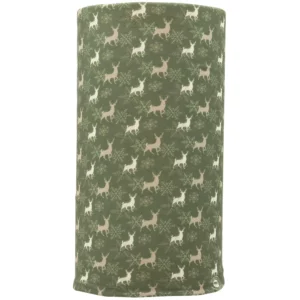 Green Reindeer and Snowflakes Tube Headband - 1 piece