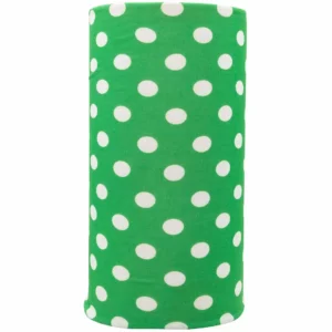 Polka Dot Tube Headband, Neck Gaiter - 1 piece, Kelly Green