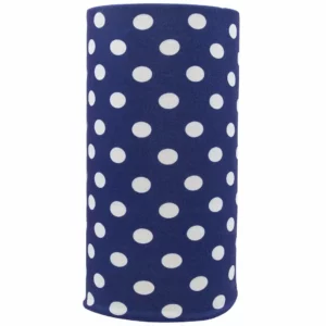 Polka Dot Tube Headband, Neck Gaiter - 1 piece, Navy Blue
