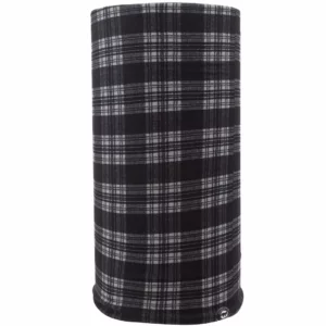 Plaid Tube Headband - 1 piece, Black