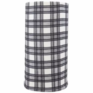 Plaid Tube Headband - 1 piece, White