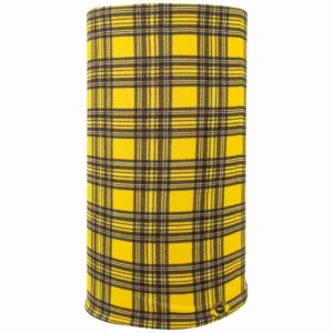 Plaid Tube Headband - 1 piece, Yellow