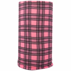 Plaid Tube Headband - 1 piece, Pink