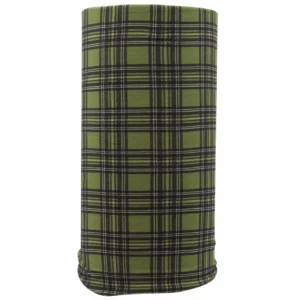 Plaid Tube Headband - 1 piece, Olive Drab