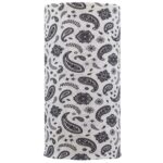 All Over Paisley Tube Headband - 1 piece, White