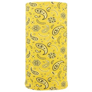 All Over Paisley Tube Headband - 1 piece, Gold
