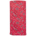 All Over Paisley Tube Headband - 1 piece, Red