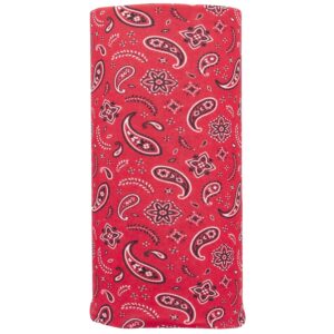All Over Paisley Tube Headband - 1 piece, Red