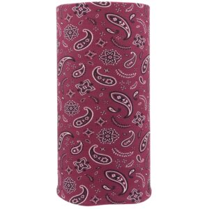 All Over Paisley Tube Headband - 1 piece, Wine